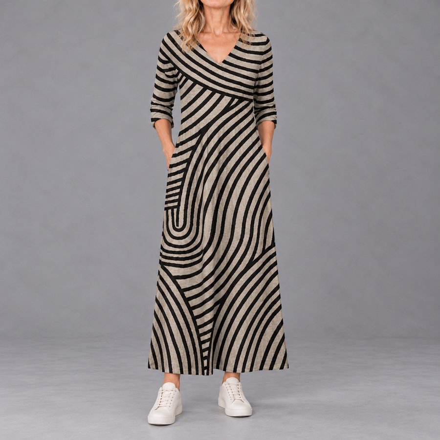 AYLA™ | Vintage Striped Dress