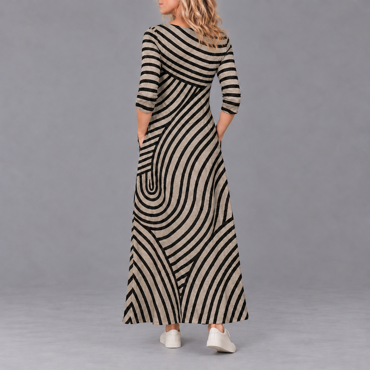 AYLA™ | Vintage Striped Dress