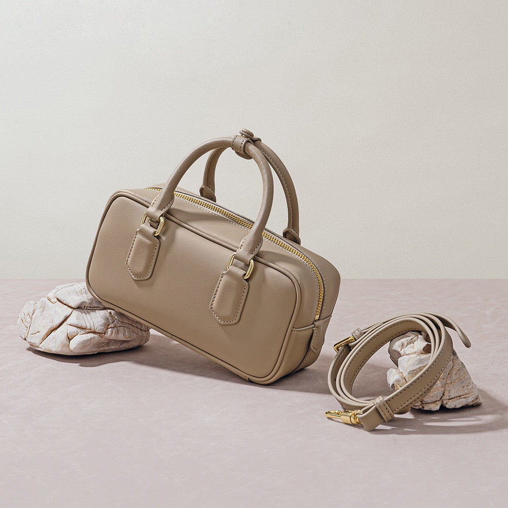 Vintage Genuine Leather Crossbody Handbag