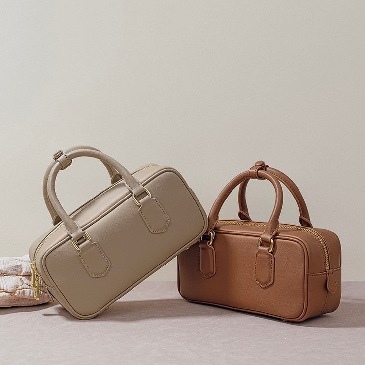 Vintage Genuine Leather Crossbody Handbag
