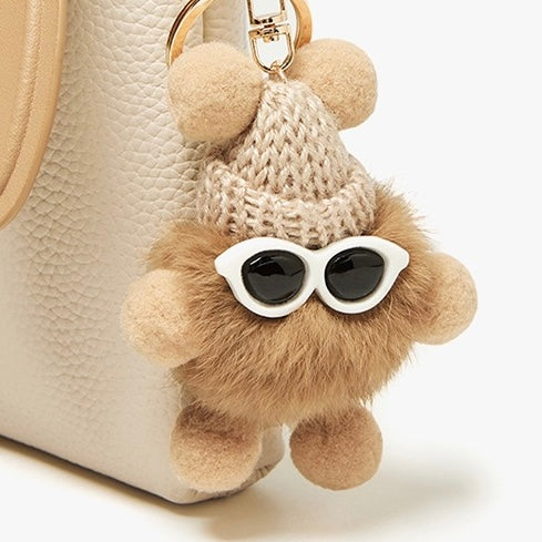 Rabbit Genuine Leather Mini Crossbody Phone Bag