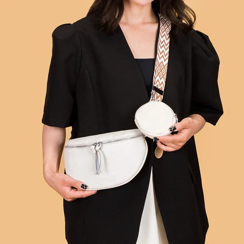 Hayley | Refined Leather Shoulder Bag