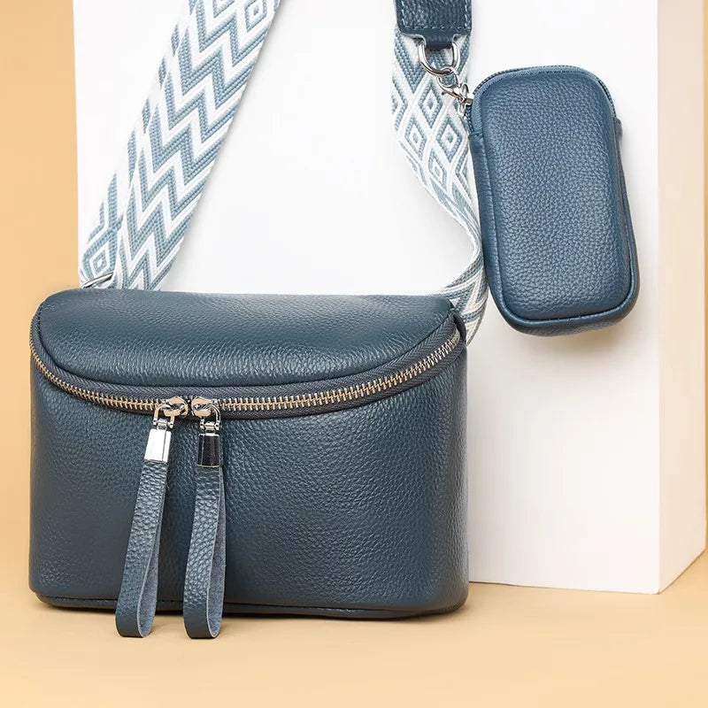 Nina | Refined Leather Shoulder Bag