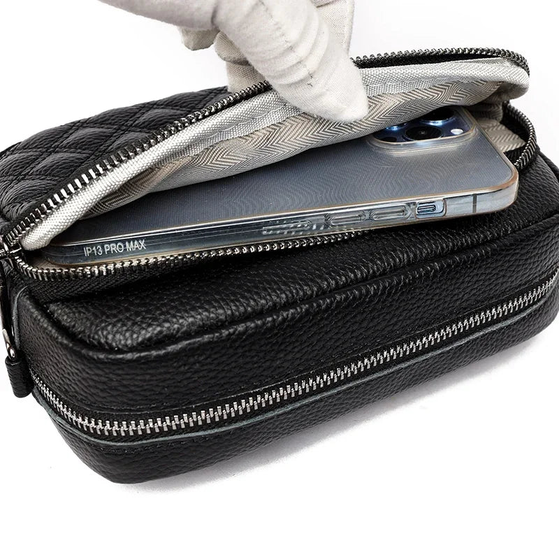 Josie | Refined Leather Shoulder Bag