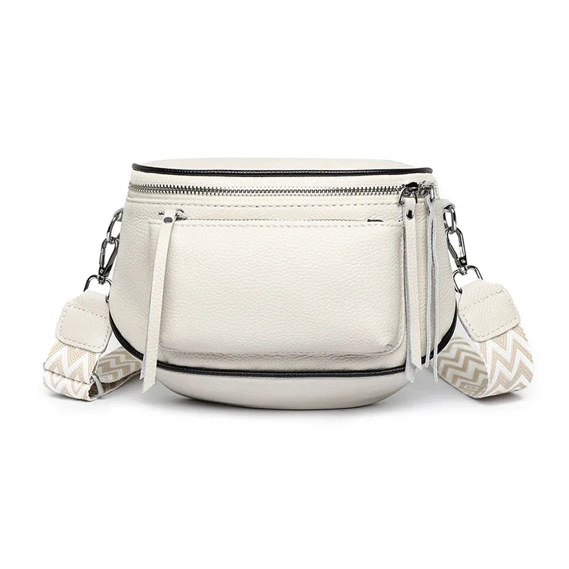 Elsie | Refined Leather Shoulder Bag