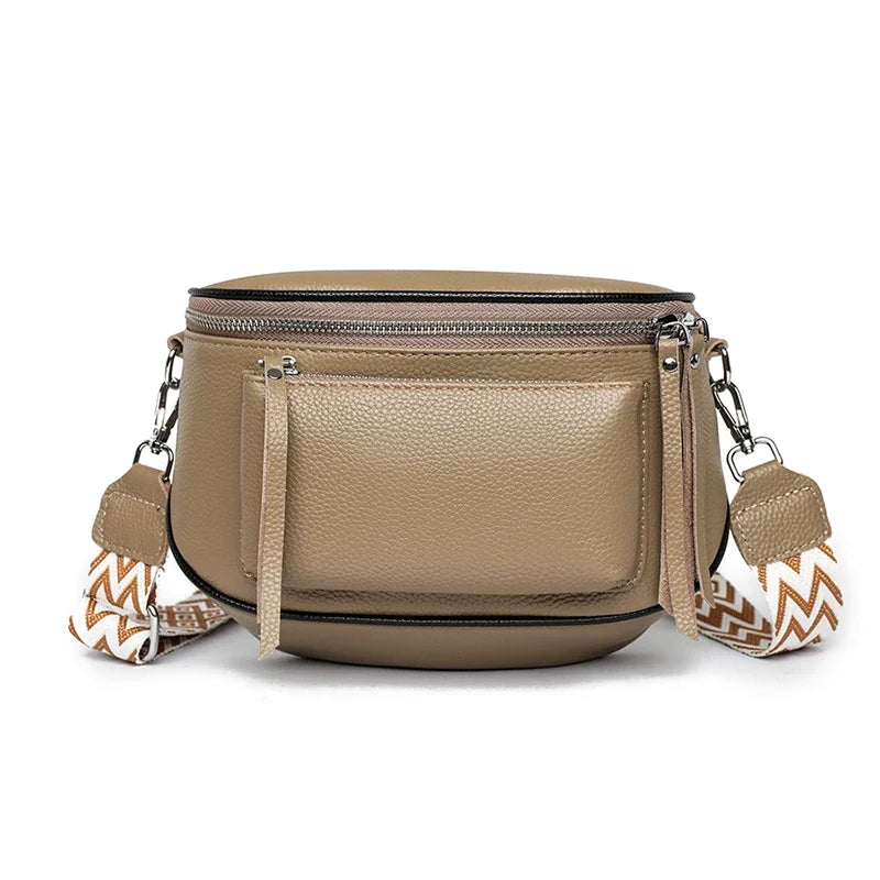 Elsie | Refined Leather Shoulder Bag