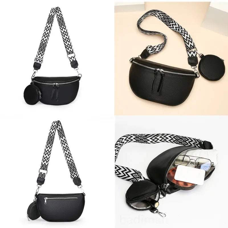 Hayley | Refined Leather Shoulder Bag