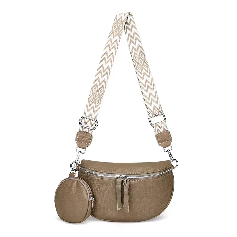 Hayley | Refined Leather Shoulder Bag