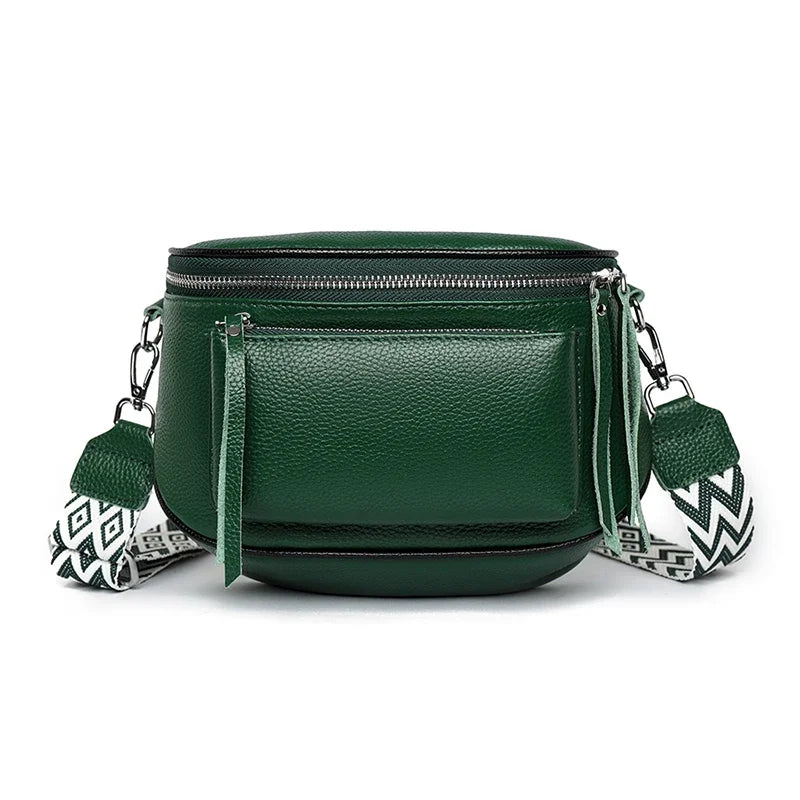 Elsie | Refined Leather Shoulder Bag