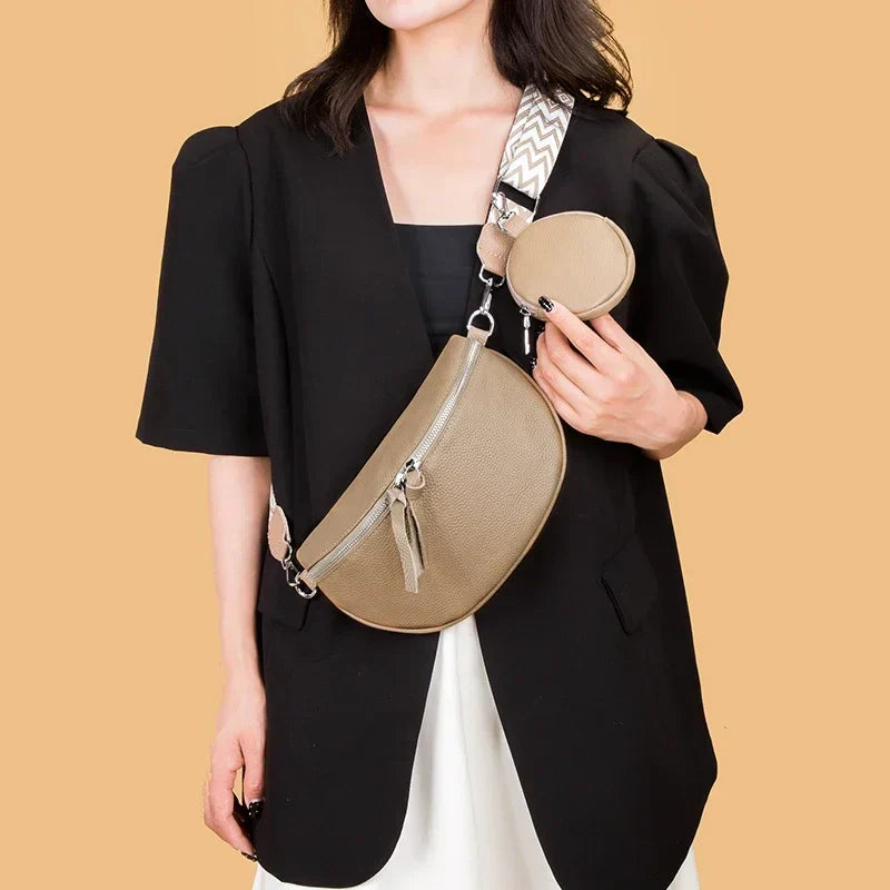 Hayley | Refined Leather Shoulder Bag