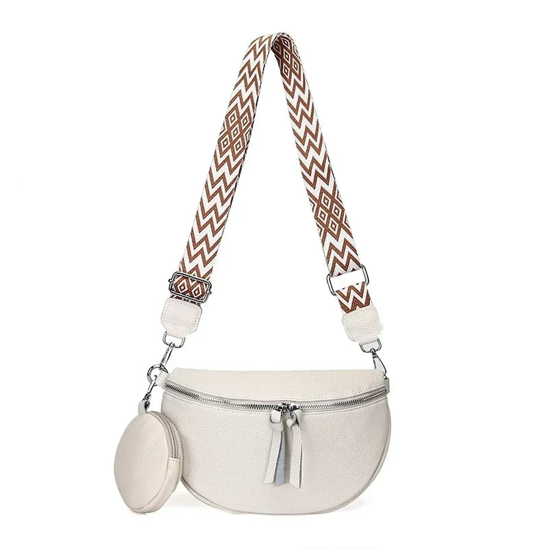 Hayley | Refined Leather Shoulder Bag