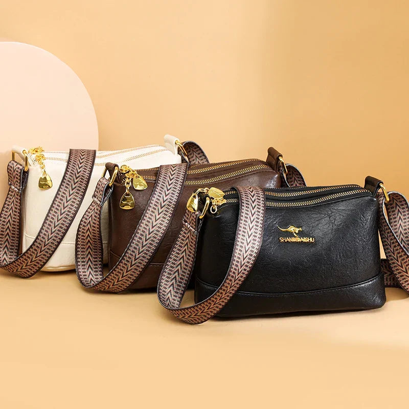 Addison | Refined Leather Shoulder Bag