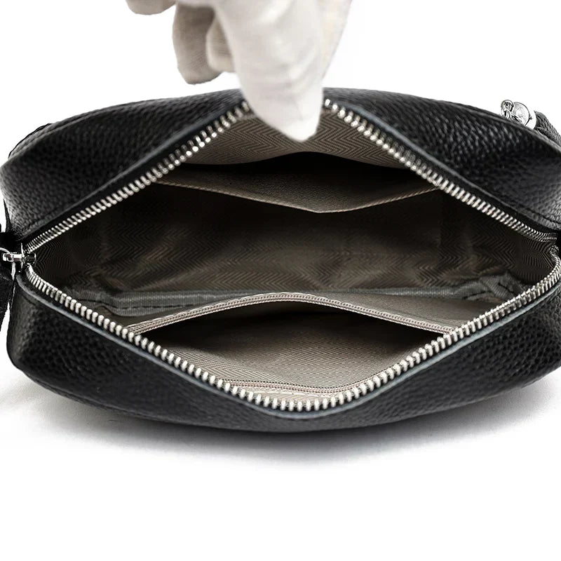 Bianca | Refined Leather Shoulder Bag