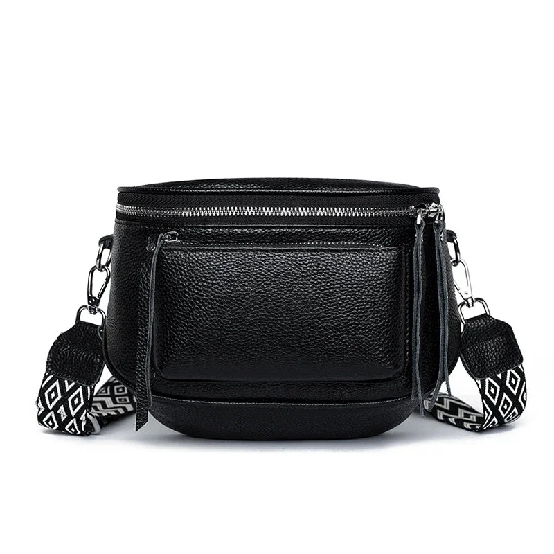 Elsie | Refined Leather Shoulder Bag