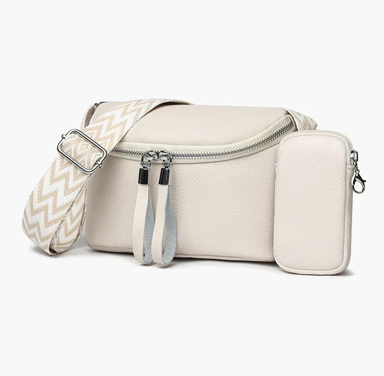 Nina | Refined Leather Shoulder Bag