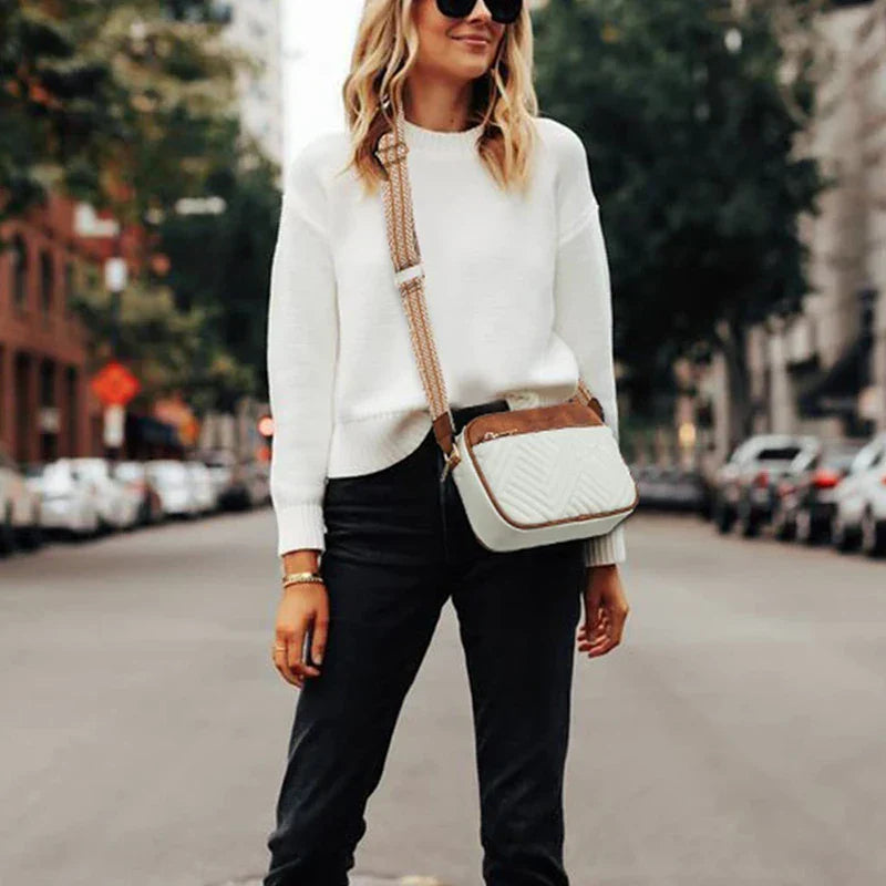 Ariana | Refined Leather Shoulder Bag