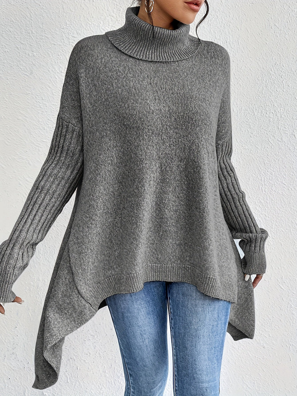 Irina | Oversized Turtleneck Sweater